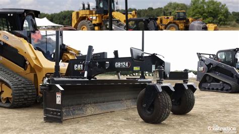 cat skid steer blade|skid loader grader blade attachment.